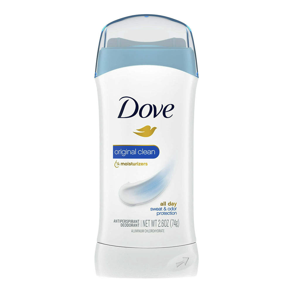 Dove Antiperspirant And Deodorant Invisible Solid, Original Clean, 2.6 oz